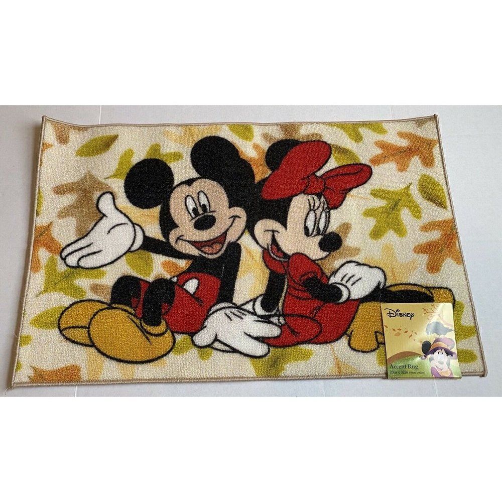 Disney Mickey & Minnie Mouse‎ Fall Accent Rug 20" x